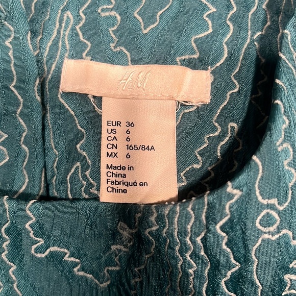 H&M Size 6 Teal Dress - Picture 3 of 11